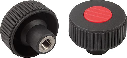 Rändelräder, Stahlteile aus Edelstahl, Form K, ...