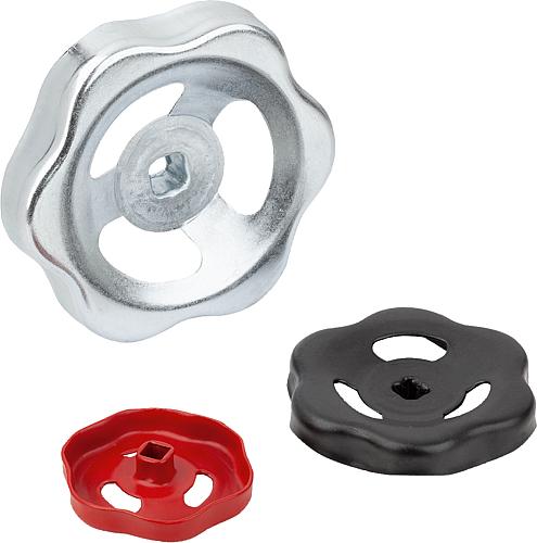 Handräder aus Stahlblech