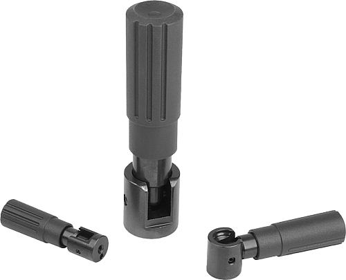 Zylindergriffe Kunststoff umlegbar - inch