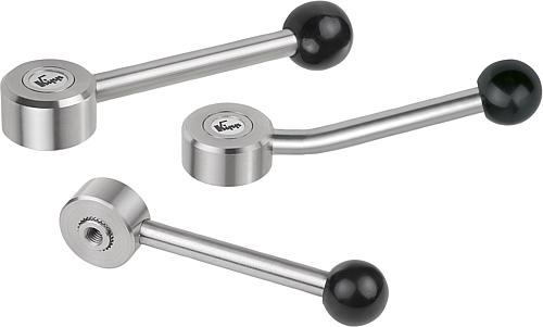 Spannhebel flach Edelstahl mit Innengewinde