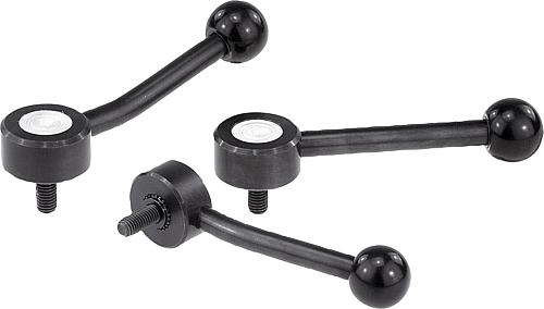 Spannhebel flach mit Außengewinde - inch