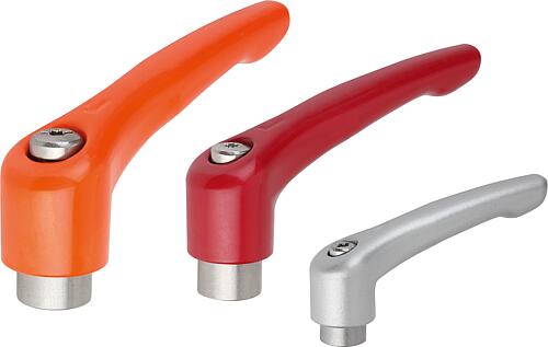 Klemmhebel Zinkdruckguss mit Innengewinde, seid...