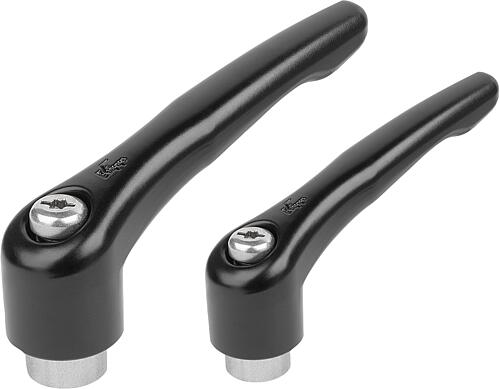 Klemmhebel mit Innengewinde, Gewindeeinsatz Ede...