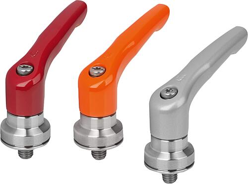 Klemmhebel Zinkdruckguss mit Außengewinde und S...