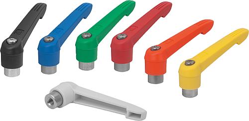 Klemmhebel Kunststoff mit Innengewinde, Gewinde...