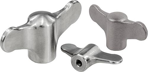 Flügelgriffe Edelstahl - inch