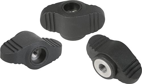 Flügelgriffe "Miniwing" mit durchgehendem Innen...