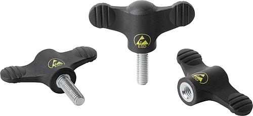 Flügelgriffe antistatisch