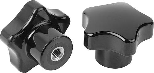 Fünfsterngriffe Kunststoff (Duroplast) mit Inne...