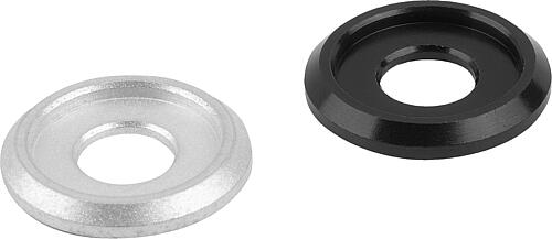 Abschlussscheiben Aluminium, flach, für Bügelgr...