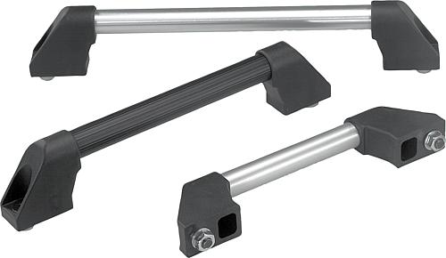 Rohrgriffe Aluminium mit Kunststoff-Griffschenk...