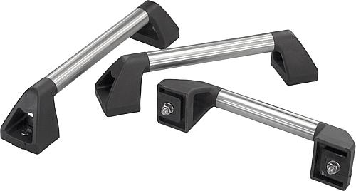 Rohrgriffe Edelstahl mit Kunststoff-Griffschenkel