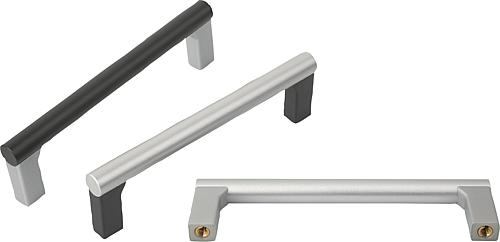 Rohrgriffe Aluminium mit Kunststoff-Griffschenkel