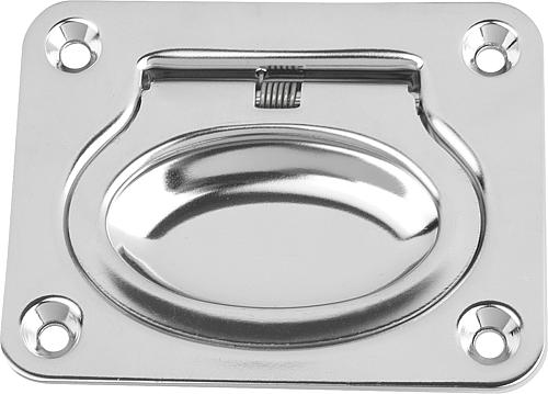 Schalengriffe Edelstahl klappbar, viereckig