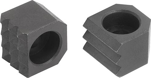 Grippers, Werkzeugstahl, viereckig mit Senkbohrung
