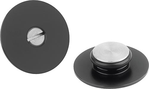 Abdeckungen Aluminium für Bohrungen und Schrau...