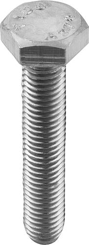 Sechskantschrauben DIN 933/ISO 4017, Edelstahl