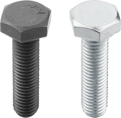 Sechskantschrauben DIN 933/ISO 4017, Stahl