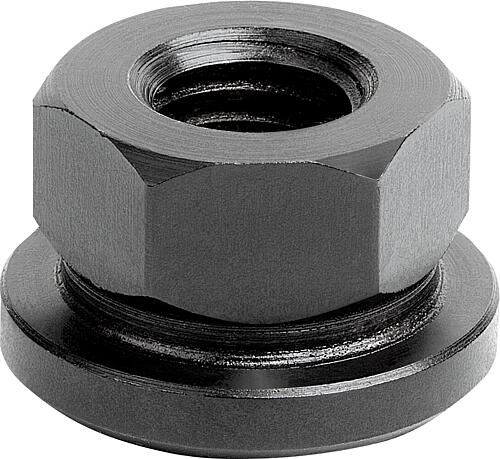 Sechskantmuttern mit Bund - inch