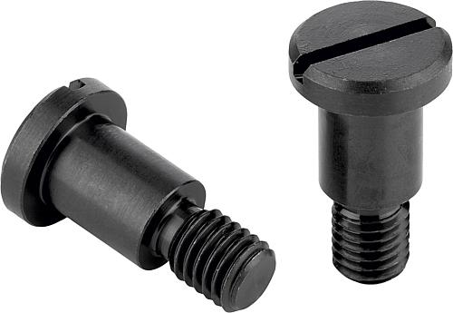 Flachkopfschrauben mit Schlitz und Ansatz DIN 923