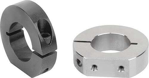 Klemmringe Stahl oder Edelstahl geschlitzt, inn...