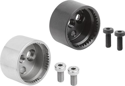 Rastelemente, Form A mit Innenverzahnung