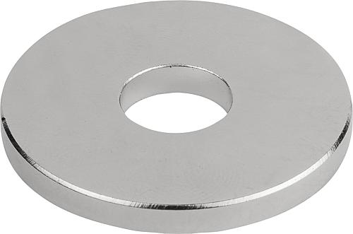 Rohmagnete (Scheibenmagnete) mit Bohrung aus Nd...