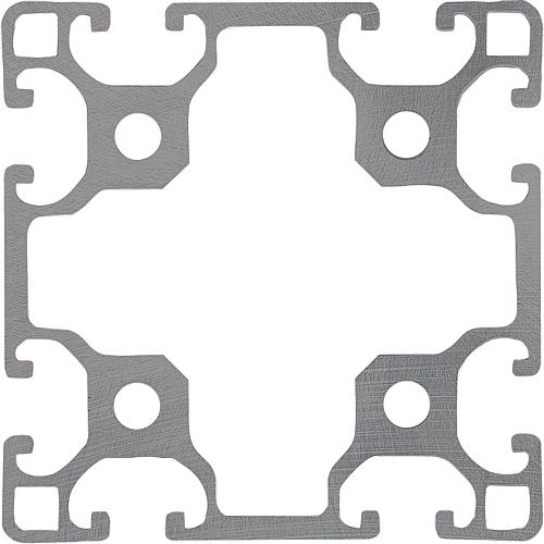 Aluminiumprofile 80x80 leicht Typ I