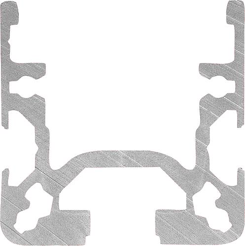 Aluminiumprofile 40x40 für Rollenschienen Typ B