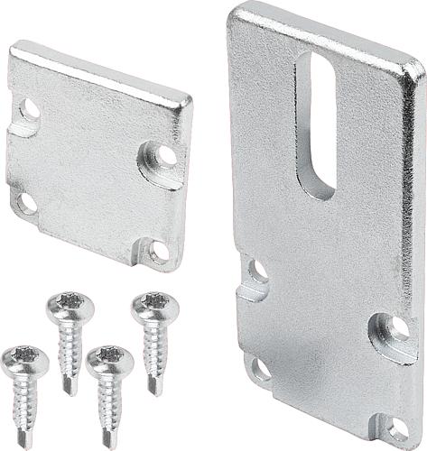 Abschlussplatten Stahl für Rollenschienen