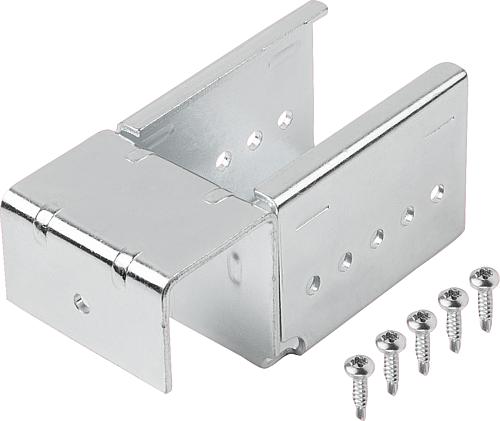 Einhängehalter Stahl für Rollenschienen, Form A...