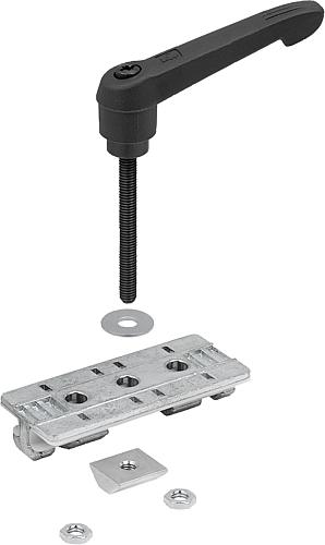 Profilgleiter mit Klemmhebel