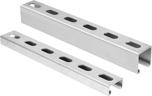 C-Profil Montageschienen System 41, gelocht
