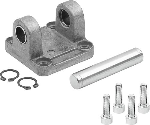 Schwenkflansche Gabel für ISO 15552 / 21287, Fo...