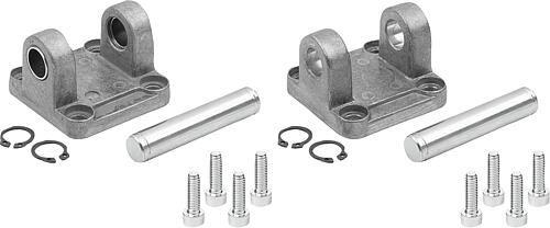 Schwenkflansche Gabel für ISO 15552 / 21287