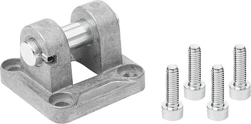 Schwenkflansche Gabel mit Verdrehsicherung für ...