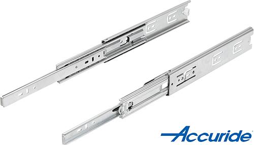 Teleskopschienen Stahl für Seitenmontage, Voll...