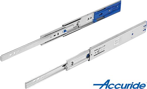 Teleskopschienen Stahl für Seitenmontage, Voll...