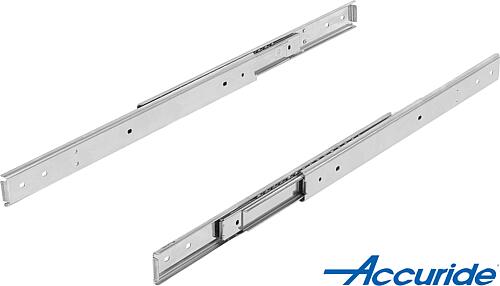 Teleskopschienen Edelstahl für Seitenmontage, V...
