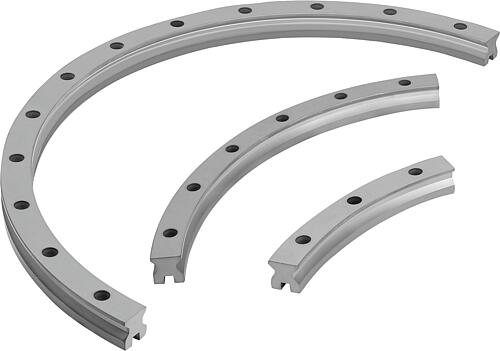 Linearführungsschienen gebogen