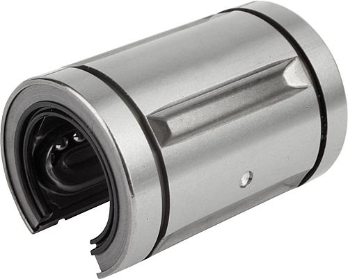 Linearkugellager mit Stahlkäfig, offen