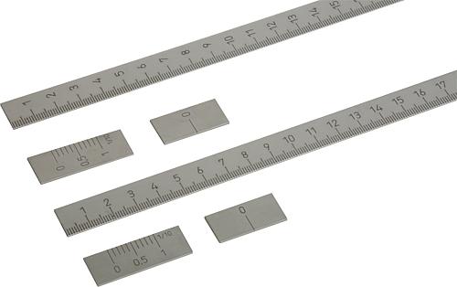 Maßstäbe Edelstahl selbstklebend