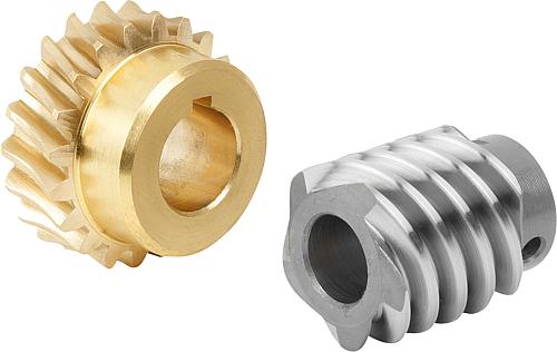 Schneckenradsätze rechtsgängig Achsabstand 22,...