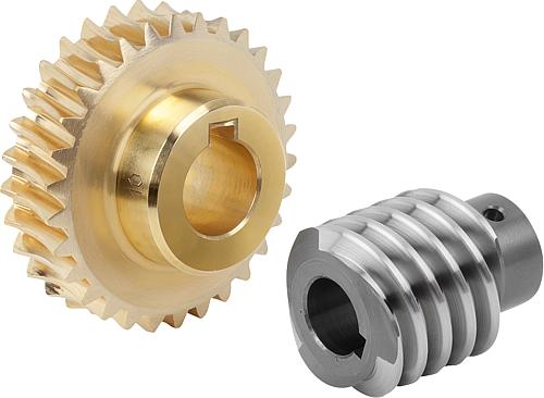Schneckenradsätze rechtsgängig Achsabstand 35 mm