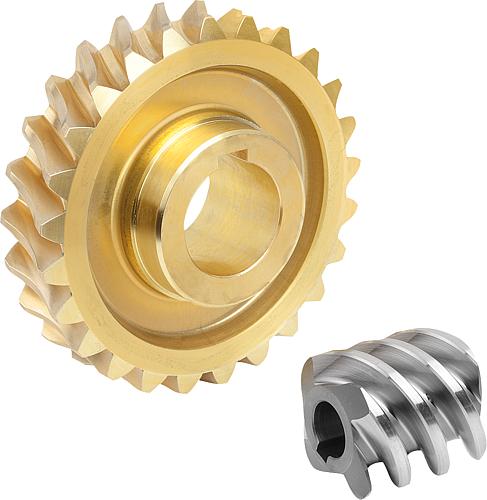 Schneckenradsätze rechtsgängig Achsabstand 65 mm