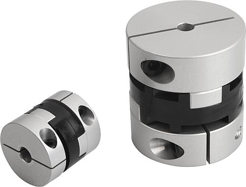 Kreuzschieberkupplungen mit radialer Klemmnabe