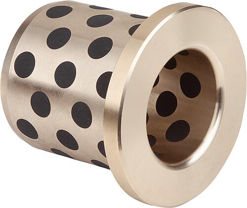 Führungsbuchsen mit Bund Bronze, wartungsfrei, ...