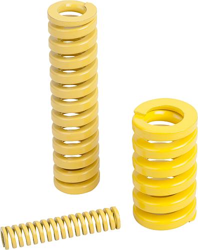 Schraubendruckfedern ISO 10243, besonders schw...