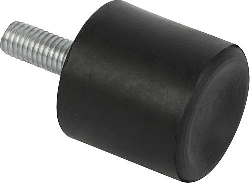 Gummipuffer Stahl Typ DS Saugfuß mit Außengewinde
