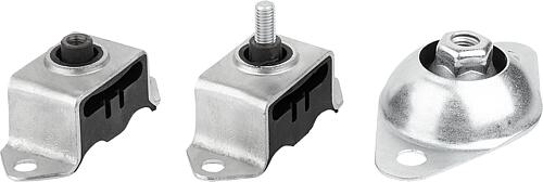 Gummi-Metall-Deckenelement